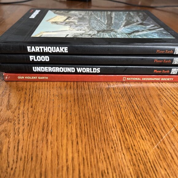 Lot of 3 Planet Earth Books Time Life Books Flood Earthquake Underground Worlds - Picture 2 of 10